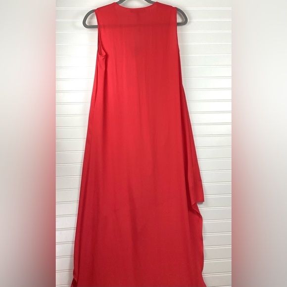 BCBG Max Azria NWT Tara Cascade Ruffle Dress Size XS Ruffle High/Low Dress - Picture 8 of 13